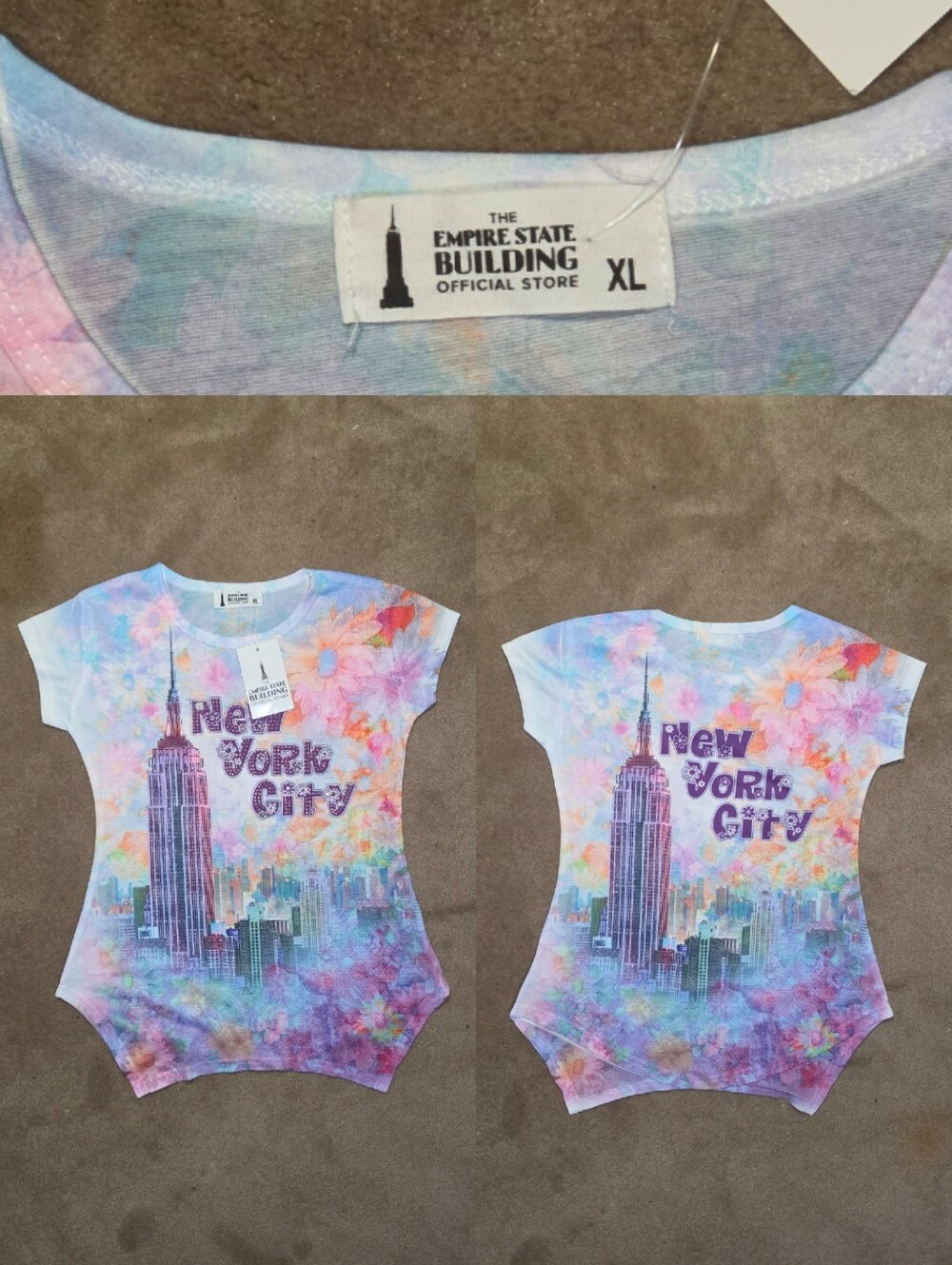 Kids Tie Dye New York City Decal Sz XL 14/16